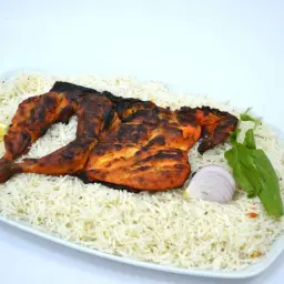 Chicken on Charcoal with Rice